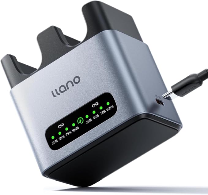 Llano 20W LP-E6P LP-E6NH Battery Charger: Fast Dual Slot by TheHorizonofPossibility