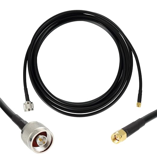 20ft N Male to SMA Male Cable, SMA to N Cable 50 ohm Ultra Low Loss KMR240 - Image 9