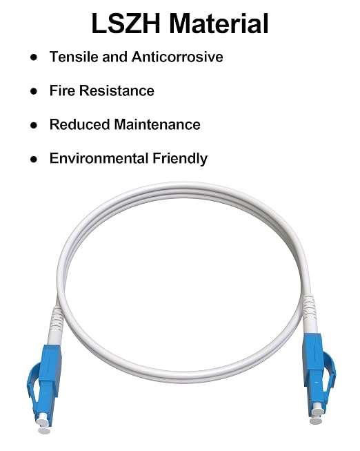 90M Armored Fiber Optic Cable Uniboot LC to LC Single Mode, OS2 LC-LC SMF Fiber - Image 4