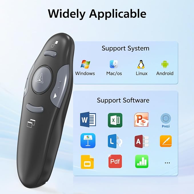 Presentation Clicker with 2 Cases Storage: PowerPoint Wireless Presenter - Image 6