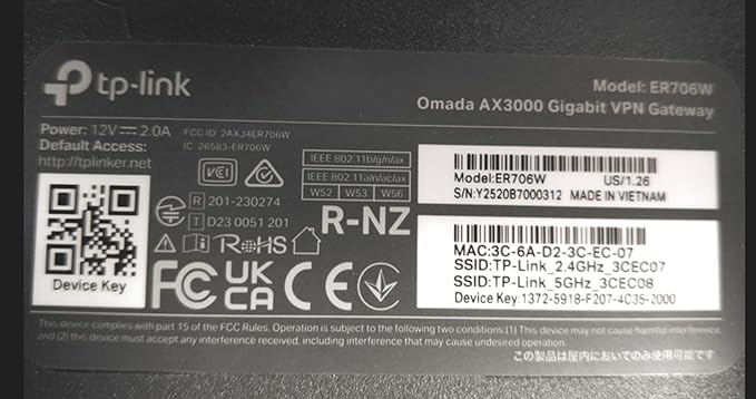 TP-Link ER706W Omada Gigabit AX3000 WiFi 6 VPN Router | 1x USB 3.0 Support USB - Image 7