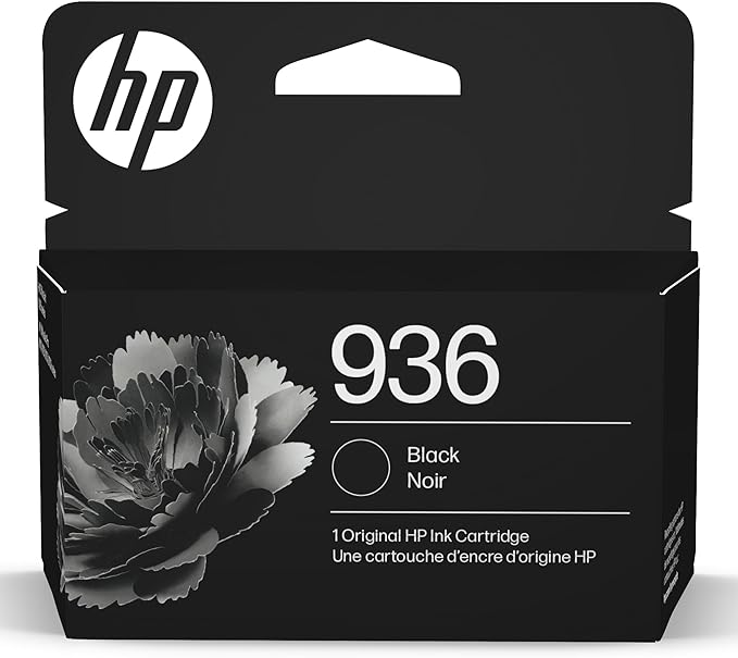 HP 936 Black Ink Cartridge Printers | Works with Printer Series: OfficeJet 9120, OfficeJet Pro 9110, 9120, 9130 Series, Wide Format 9730 | Eligible for Instant Ink | 4S6V2LN