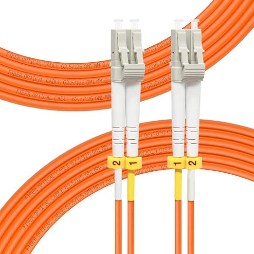 FLYPROFiber- 10M/33ft OM1 LC to LC Fiber Patch Cable, Length Options: 0.2m-100m by FLYPROFiber
