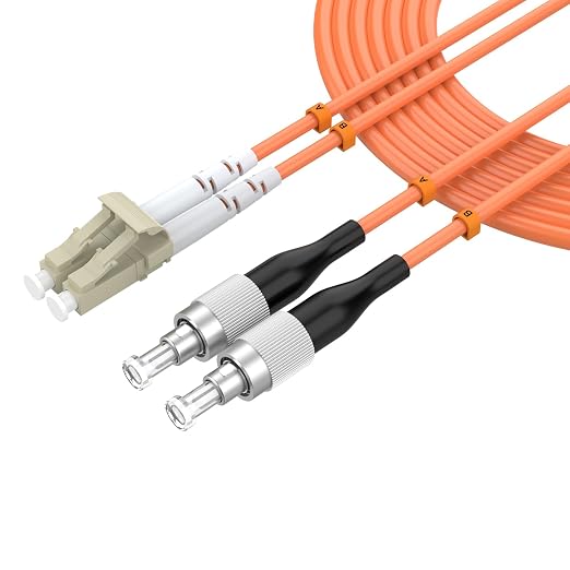 7.5M/24.6FT OM1 Fiber Patch Cable, LC/UPC to FC/UPC, 62.5/125μm, 10GB Multimode by lidkew