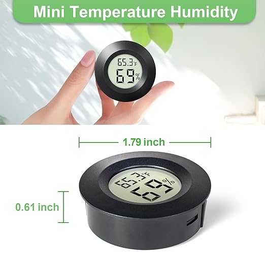 2 - PACKMini Digital Hygrometer Indoor Humidity Meter & Round Temperature - Image 6