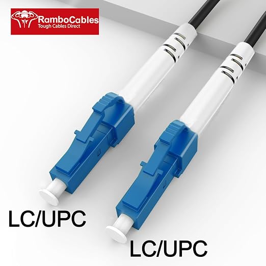 250 Feet Outdoor Simplex Fiber Optic Cable, OS2 LC to LC Single Mode Fiber - Image 2
