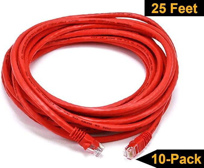 iMBAPrice - 15ft Cat5e Network Ethernet Patch Cable - Red - Image 7