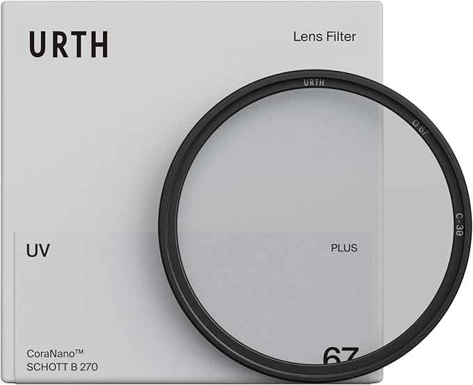 Urth 55mm UV Lens Filter — 30-Layer Nano-Coated, HD Optical Glass UV Camera by Urth