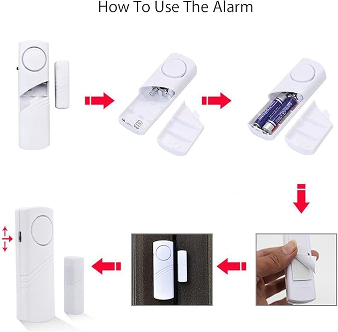 Door Window Alarm, 90DB Door Alarms - Image 6