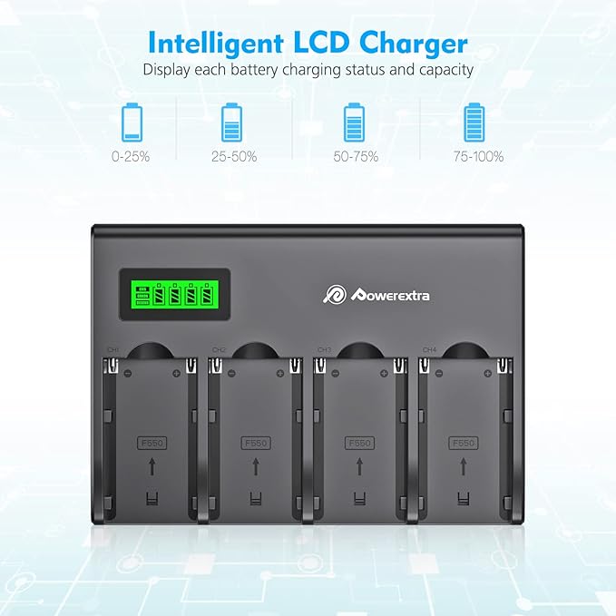 Powerextra 4-Channel Battery Charger - Image 4