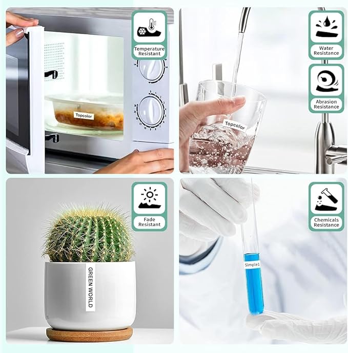 6-Pack Tze 18mm 0.7" Laminated White Compatible for Brother Tze-241 Tze241 Tz-241 Tz241 3/4 Inch Black on White Tz Label Tape 18mm for P Touch Label Maker PTD410 PTD400 PTD610BT PTD600 PTD460