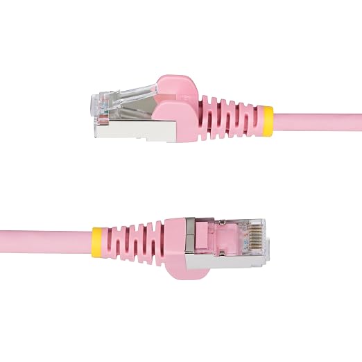 StarTech.com 5ft Pink CAT6a Ethernet Cable, Snagless RJ45, 100W PoE++, 27AWG - Image 3