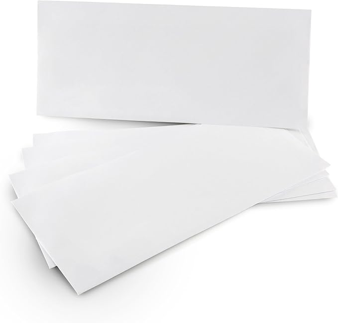 Aimoh #10 Security Self Seal Envelopes – 500 Qty |No Window, EnveGuard, 4⅛ x 9½", White, 24 LB, 500 Count (34100-500)