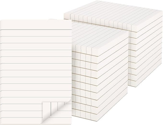 20 Pack Lined Memo Pads 4”x6” Note Pads - 100 Sheets Each Lined Paper Notepad- Small Memo Scratch Pad Writing Pads(Double Sided Printed)