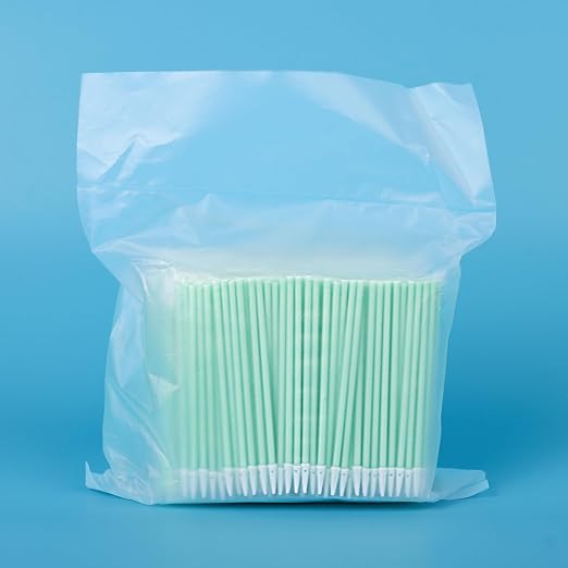Lint-Free Pointed Foam Swabs for 1.25mm Fiber Optic Connectors, Electronics - Image 3