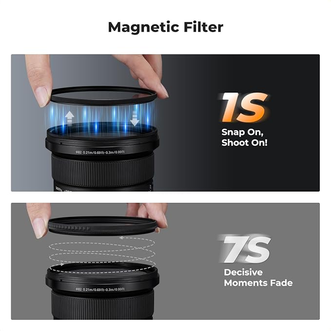 K&F CONCEPT Magnetic 72mm Circular Polarizers Filter - Image 4