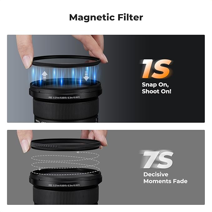 K&F CONCEPT Magnetic 55mm Circular Polarizers Filter - Image 4