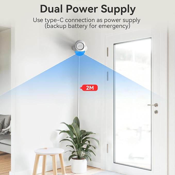 CPVAN WiFi Motion Sensor Alarm System, 125dB Smart PIR Motion Detector - Image 8
