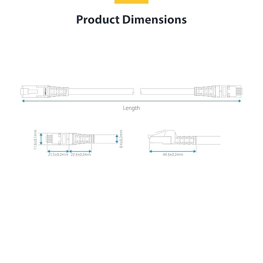 StarTech.com 6ft Blue CAT8 Ethernet Cable, Snagless RJ45, 100W PoE++, 26AWG - Image 6