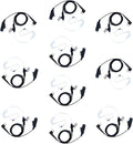 10 PCS CLS1110 Acoustic Tube Surveillance Earpiece/Headset by KEYBLU