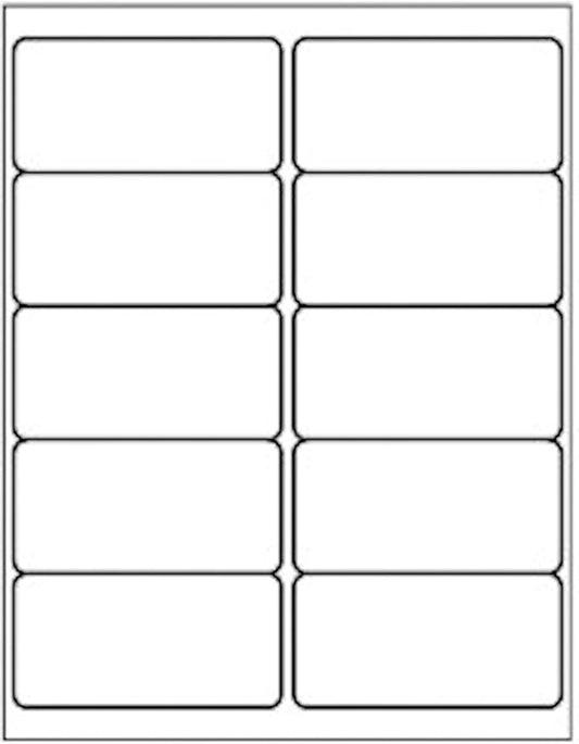 10 Up - Shipping Address Labels - 2" x 4" - 1000 Labels