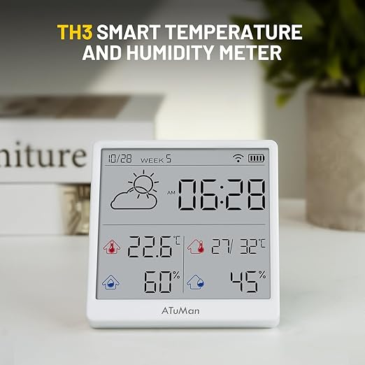 ATuMan TH3 Smart Thermometer Hygrometer - Image 2