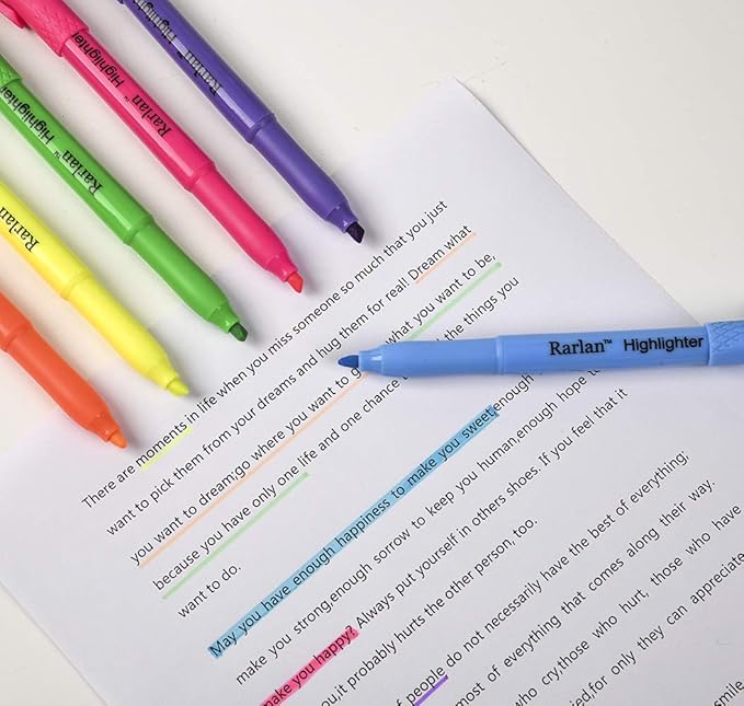 Highlighters, Chisel Tip, Assorted Fluorescent, 96 Count Bulk Pack