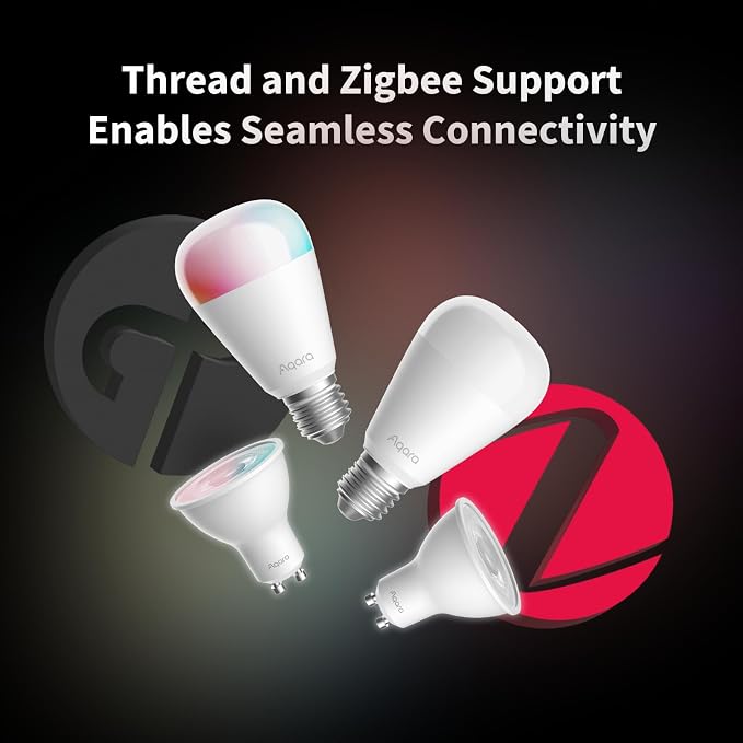 Aqara Thread/Zigbee Smart LED Light Bulb T2 E26, Tunable White, 75W Equivalent - Image 2