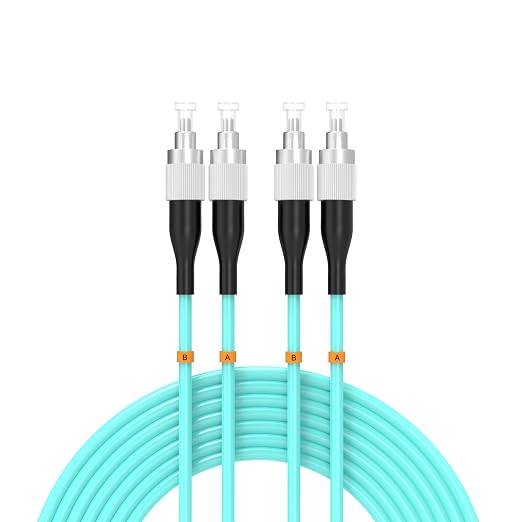 FC/UPC-FC/UPC Fiber Patch Cable OM3 50Meter/164ft 10GB Multimode Jumper Duplex by Buacoz