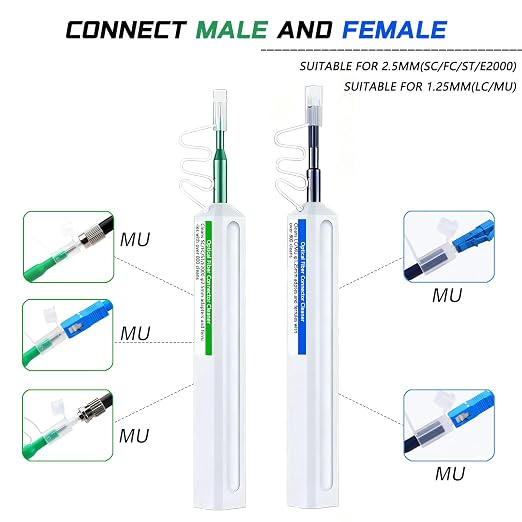 4 in 1 Fiber Optic Cleaner Cleaning Pen Box Kit, 2.5mm 1.25mm FC SC ST LC - Image 5
