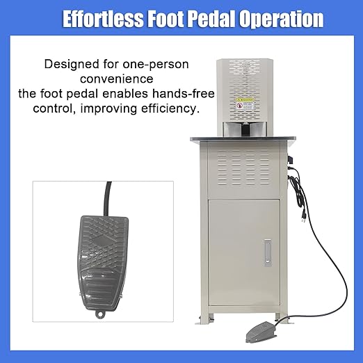 Heavy Duty Electric Round Corner Cutter, 110V Metal Fillet Paper Cutter with R8 R10 R12 R16 R21 Blades, Paper & Card Rounding Machine, Max 2.15in Punching Height for Cards, Books, Documents