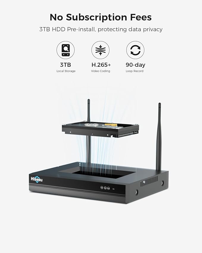 Hiseeu 5MP Wireless Security Camera System - Image 9