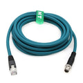 Ethernet 8 Pin X-Coded M12 RJ45 CAT-7e Cable by HangTonConnect