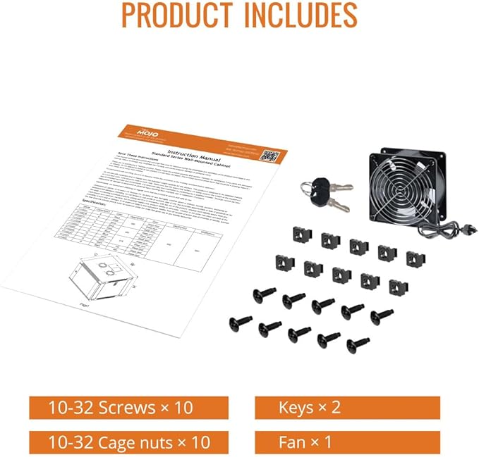 Tecmojo 12U Wall Mount Rack Network Cabinet - Image 6