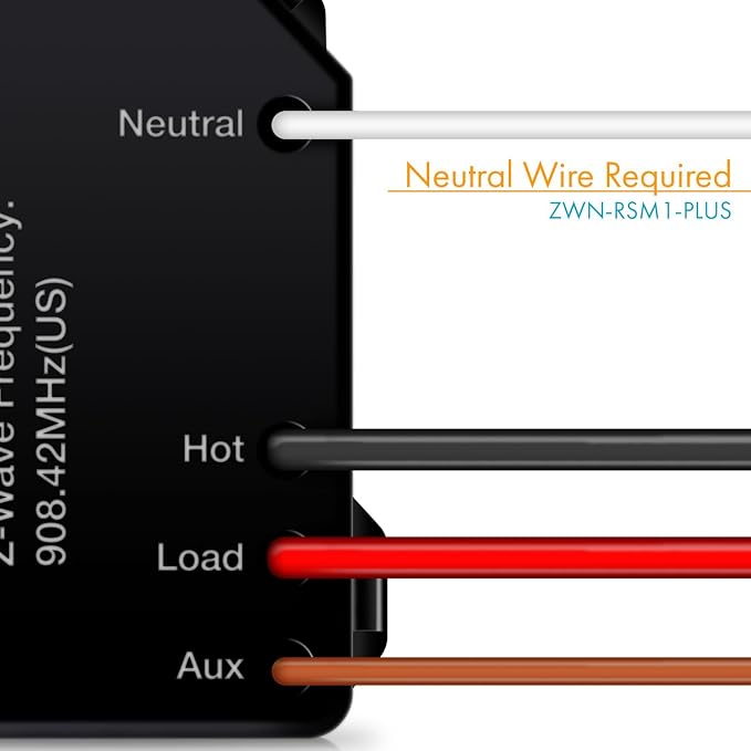 ENERWAVE Z-Wave Plus Relay, Hidden Smart Switch Wireless Remote Control to - Image 2