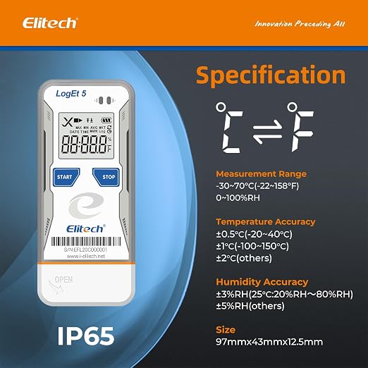Elitech USB Digital Temperature Humidity Data Logger - Image 2