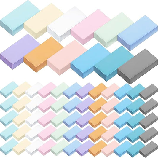 144 Pcs Bulk Erasers for Kids Pencil Erasers First Day of School Gifts for Student Pastel Colors Neon Colors Cute Party Favor for Classroom Art Office, Back-to-school Supplies(Stylish Color)