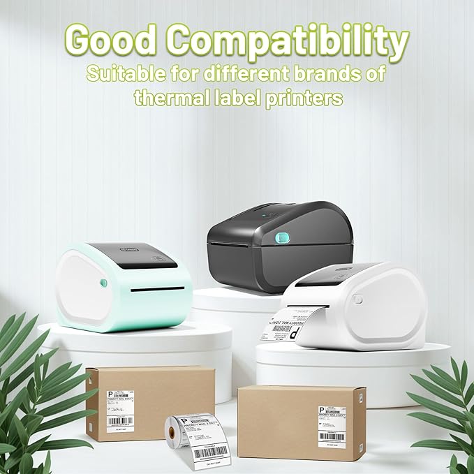 4x6 Thermal Labels, Shipping Address Label (Pack of 100 4x6 Roll Labels) - Compatible with JADENS, Phomemo, Rollo, Zebra, Omezizy and Other Thermal Printers