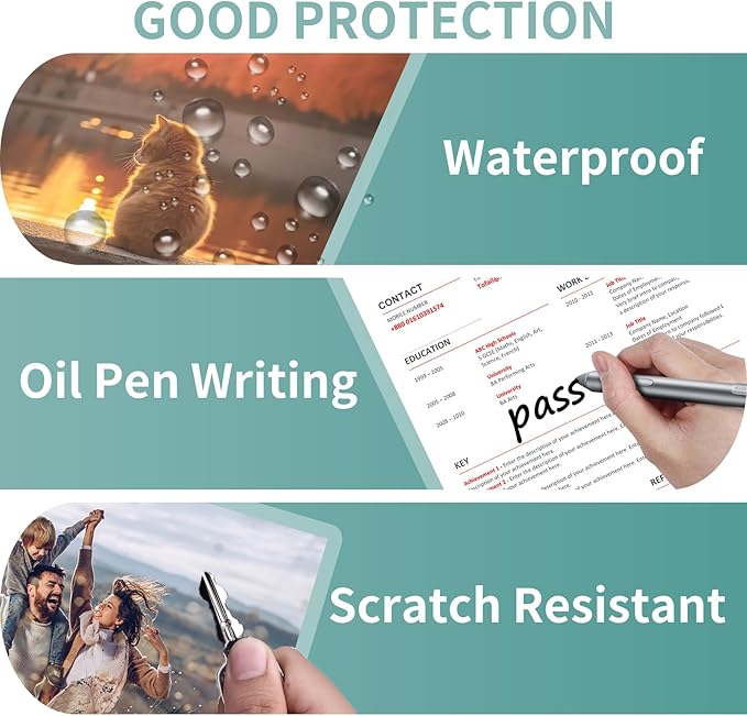 Laminating Sheets - 3Mil 4000 Pack Thermal Laminating Pouches, 9"x11.5" Clear Laminate Sheets for Schedules, Menus, Certificates, Art Drawings, Round Corner