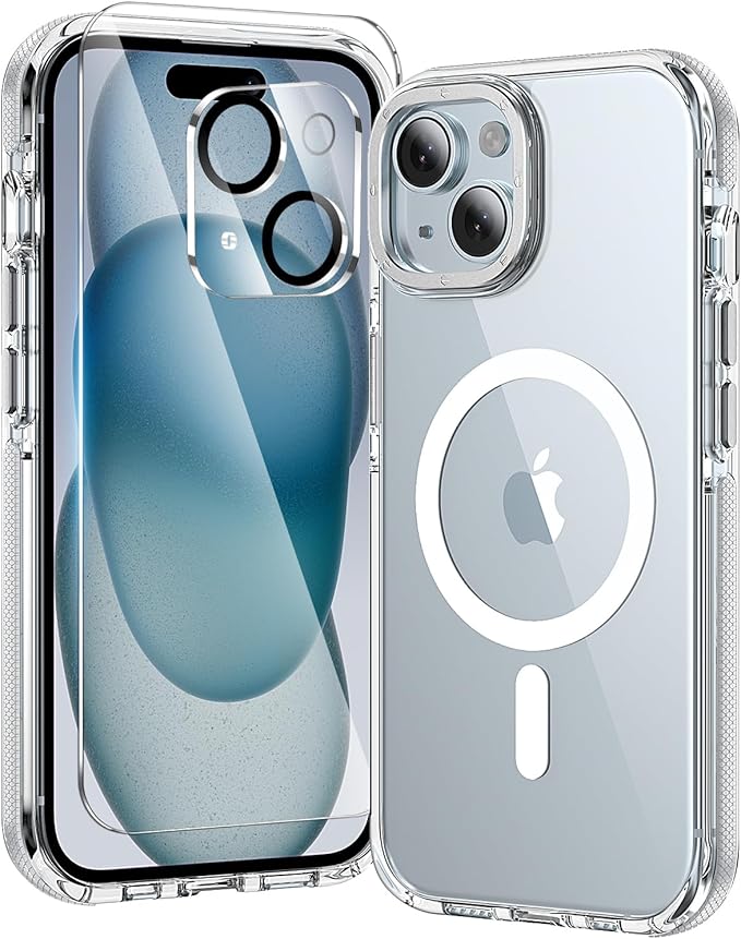 toushion 3 in 1 for iPhone 15 Case Clear by Unknown