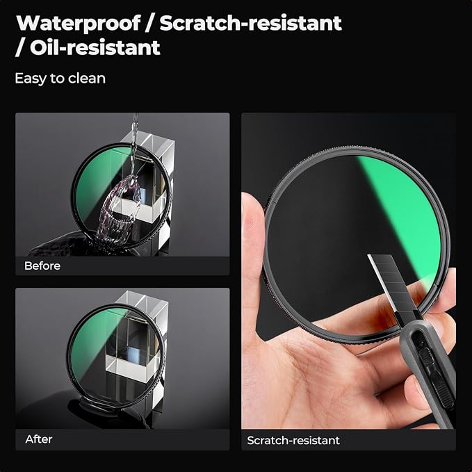 K&F CONCEPT 72mm Circular Polarizer Lens Filter - Image 5