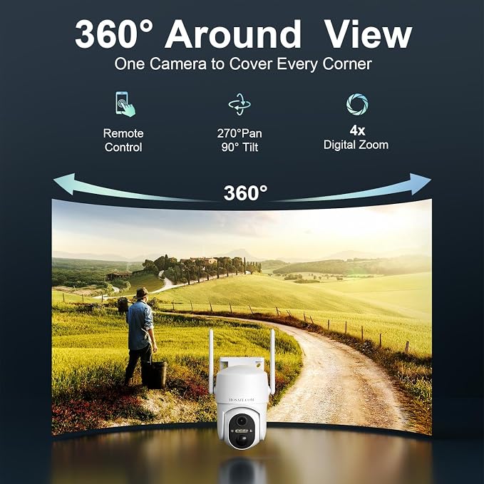 HOSAFE.COM 4G LTE Cellular Security Camera Wireless Solar Powered, Free Cloud - Image 7