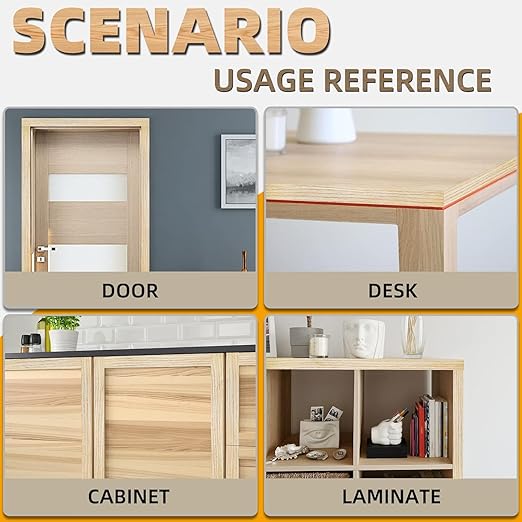 GSCIT Club Oak Edge Banding, 1 inch x 25ft roll of Veneer Edge Banding Preglued Flexible, Real Wood Tape Banding