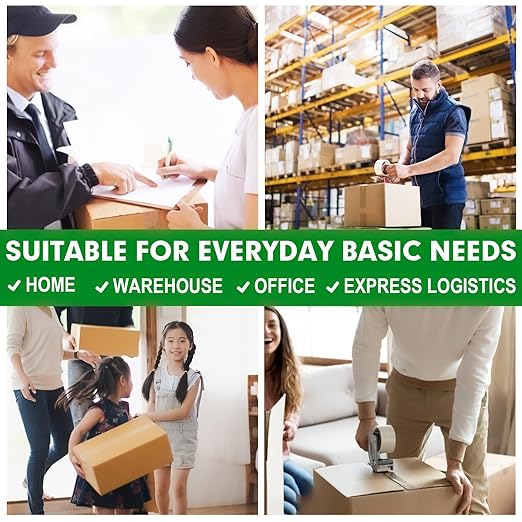 HERKKA Clear Packing Tape, 36 Rolls Heavy Duty Packaging Tape for Shipping Packaging Moving Sealing, Thicker Clear Packing Tape, 2 inches Wide, 65 Yards Per Roll, 2340 Total Yards