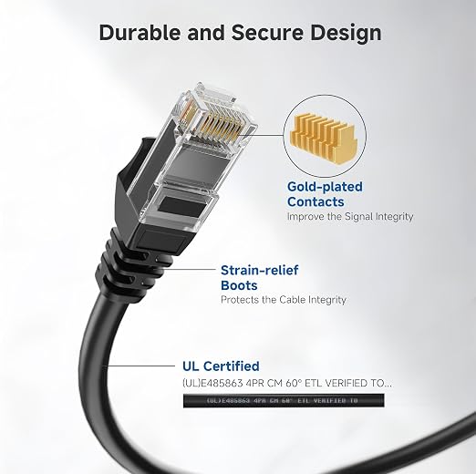 Cable Matters 10Gbps Snagless Cat 6 Ethernet Cable - 30ft - Image 4