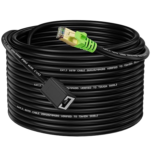 Ethernet Extension Cable 10ft, Network Cat6a Extension Patch Cable RJ45 Cords by Weetcoocm