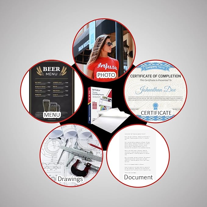 Thermal Laminating Pouches 9" x 11.5" Inches,Holds 8.5 x 11 Inch Sheets,3Mil 200Pack Laminate Films,Laminator Sheets,Letter Size Laminate Papers,Clear Lamination Sheets(75Mic-200sheets)