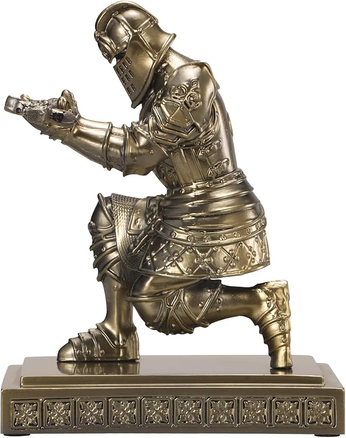 Medieval Knight Pen Holder Office Desk Decor Gifts for Men Father Husband Him Unique