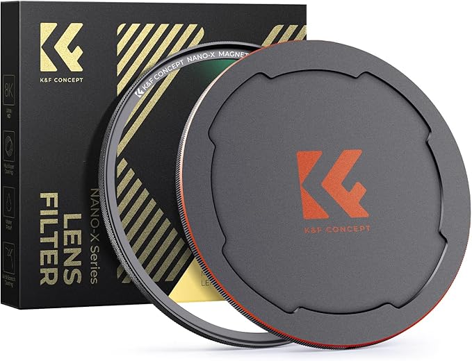 K&F CONCEPT 58mm Magnetic MC UV Lens Protection Filter + Lens Filter Cap by KFCONCEPT