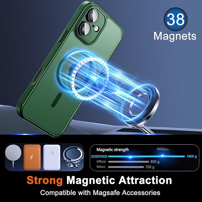 for iPhone 16 Plus Case with Privacy Screen Protector and Camera Protection - Image 3